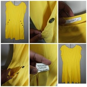 🦋Eshakiti Yellow Cotton Dress Size 22